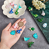 CHGCRAFT 18Pcs 9 Styles Opaque & Transparent Resin Cabochons RESI-CA0001-40-3