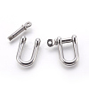 304 Stainless Steel Screw D-Ring Anchor Shackle Clasps STAS-E446-30C-P-2