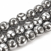 Electroplate Non-magnetic Synthetic Hematite Beads G-T065-10mm-03E-1