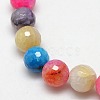 Natural Agate Round Beads Strand G-L084-14mm-09-2