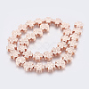 Electroplated Non-magnetic Synthetic Hematite Bead Strand G-E495-09A-2