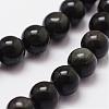 Natural Obsidian Beads Strands G-D838-14mm-04-3
