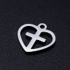 201 Stainless Steel Hollow Charms STAS-Q201-JN318-1-2