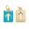 Brass Enamel Charms KK-G399-12-3