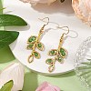 Alloy with Glass Stud Dangle Earring EJEW-TA00529-2