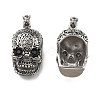 Retro Men's Halloween Jewelry 304 Stainless Steel Big Skull Pendants STAS-O044-40-1