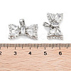 Brass Micro Pave Cubic Zirconia Pendants KK-C051-45P-3