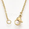 201 Stainless Steel Dolphin Pendant Necklaces NJEW-T009-JN073-2-45-3