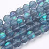 Synthetic Moonstone Beads Strands G-K280-02-10mm-12-1