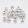 Brass Rhinestone Spacer Beads RB-A003-8MM-S-1