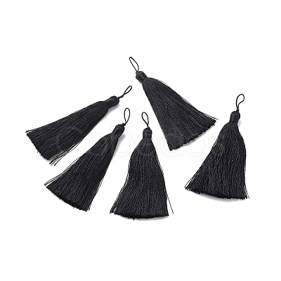 Nylon Tassel Big Pendants AJEW-P044-05-1