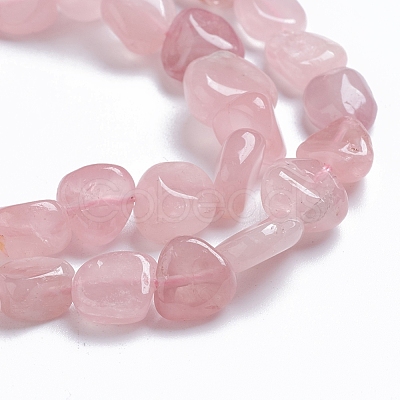 Natural Rose Quartz Beads Strands X-G-G841-A07-1