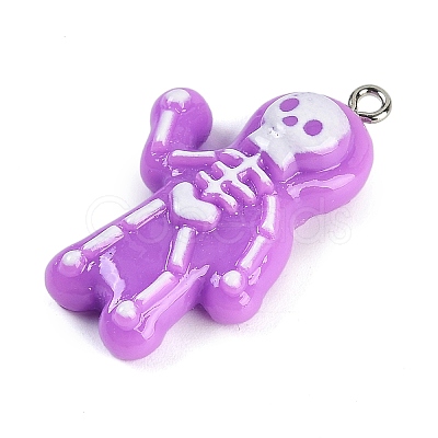 Halloween Theme Resin Pendants RESI-M046-01B-02-1