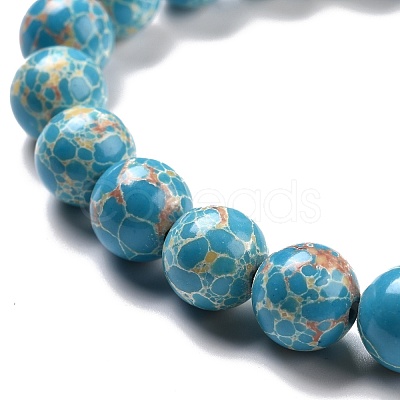 Synthetic Imperial Jasper Beads Strands G-E568-01C-05-1