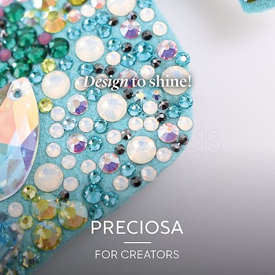 Preciosa&reg MAXIMA Crystal No Hotfix Flatback Stones Y-PRC-NSS8-40010-1