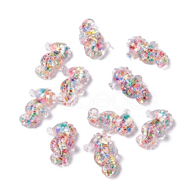 Transparent Resin Cabochons RESI-I039-09-1