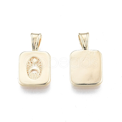 Brass Pendants X-KK-G432-15G-1