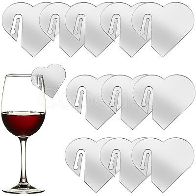 SUNNYCLUE Acrylic Mirror Wine Glass Charms AJEW-SC0002-53B-02-1