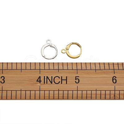 Brass Hoop Earring Findings KK-TA0008-03-NF-1