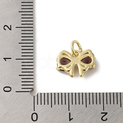 Brass Micro Pave Cubic Zirconia Pendants KK-R162-014B-G-1