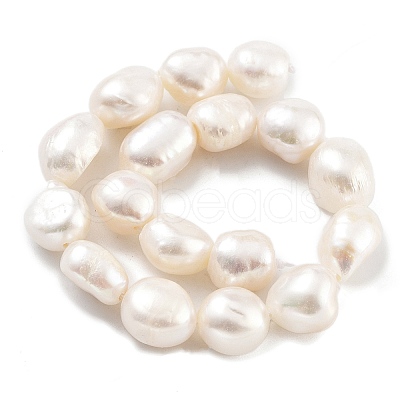 Natural Cultured Freshwater Pearl Beads Strands PEAR-P062-30B-1