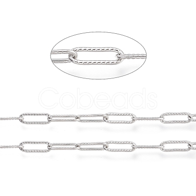 Tarnish Resistant 304 Stainless Steel Cable Chain CHS-M003-14P-1