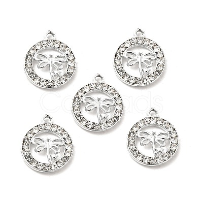 Alloy Crystal Rhinestone Pendants ALRI-C007-64P-1