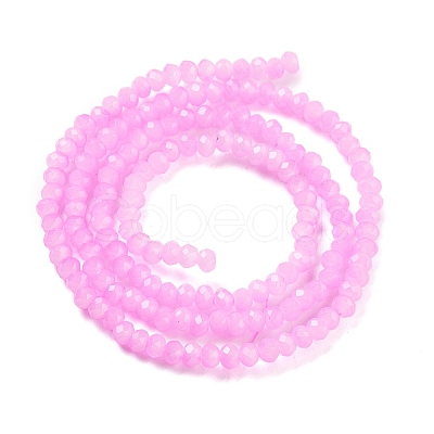 Baking Painted Imitation Jade Glass Bead Strands DGLA-A034-J2MM-A44-1