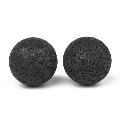 Natural Lava Rock Beads G-M358-01B-1