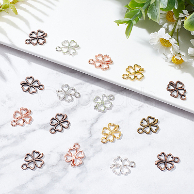 DICOSMETIC 250Pcs 5 Colors Alloy Pendants FIND-DC0001-65-1