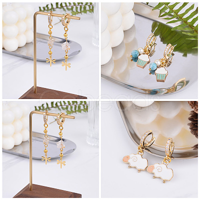 Eco-Friendly Brass Earring Hoops Findings KK-TA0007-40-1