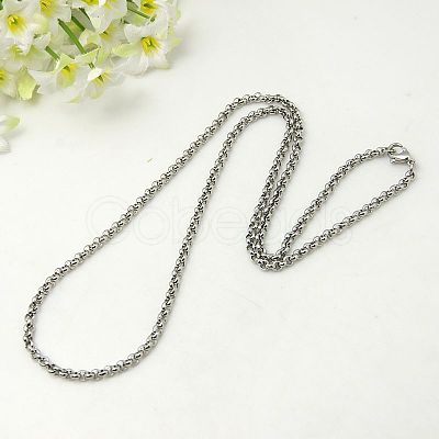 Tarnish Resistant Stainless Steel Necklaces NJEW-C074-05-1