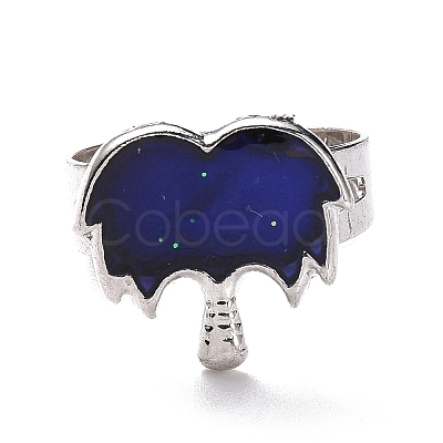 100Pcs Adjustable Mood Ring RJEW-B029-05-1