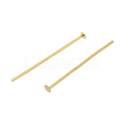 Brass Flat Head Pins KK-H502-01C-G-1