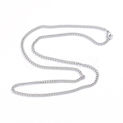 Non-Tarnish 304 Stainless Steel Curb Chains Twist Chains Necklaces NJEW-L173-006-P-1