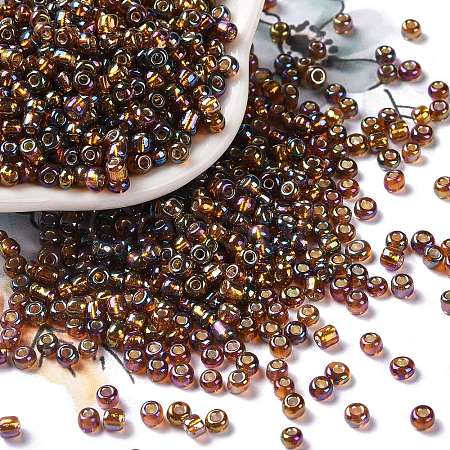 8/0 Round Glass Seed Beads SEED-J017-F8-671-1