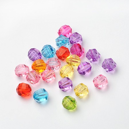 Transparent Acrylic Beads X-PL371Y-1