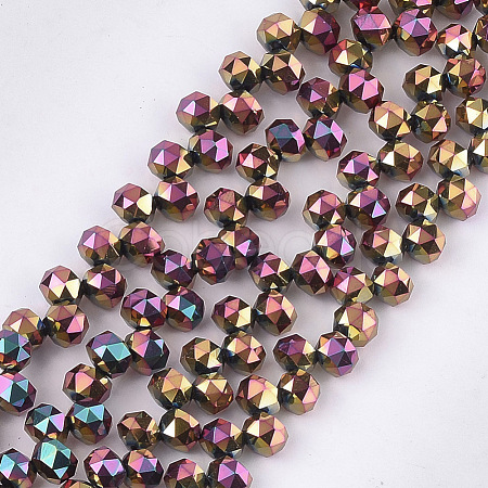 Electroplate Glass Beads Strands EGLA-S179-04A-A02-1