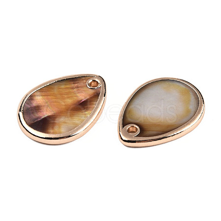 Dyed Natural Freshwater Shell Pendants SHEL-N032-234-1