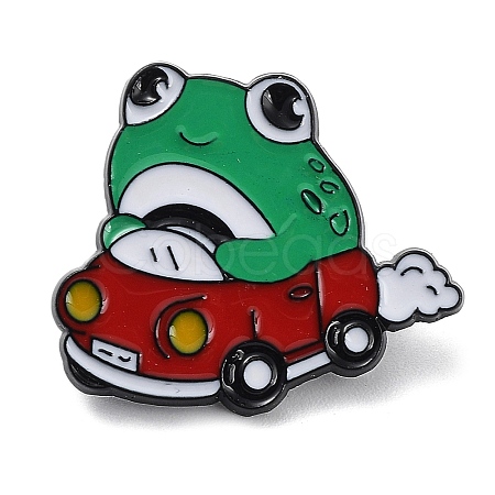 Cartoon Magic Frog Enamel Pins JEWB-H019-02EB-03-1
