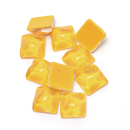 Opaque Resin Cabochons Accessories RESI-WH0011-30H-1