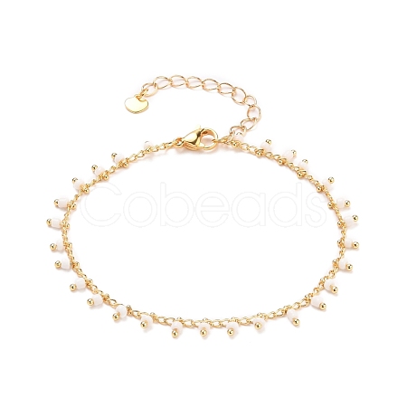 Glass Charm Bracelets BJEW-JB05600-04-1