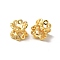 Rack Plating Flower Brass Beads, Long-Lasting Plated, Lead Free & Cadmium Free, Golden, 7x5mm, Hole: 1.2mm