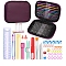 DIY Hand Knitting Craft Art Tools Kit for Beginners, with Storage Case, Aluminum Crochet Hooks Set, Knitting Needles, Needles Stitch Marker, Mixed Color, 180x130x30mm