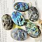 Natural Labradorite Carved Figurines Statues for Home Office Desktop Decoration, Angel & Fairy, 40mm