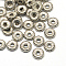 Flat Round CCB Plastic Bead Spacers, Platinum, 9~10x2~3mm, Hole: 3mm, about 2880pcs/500g