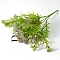 Plastic Artificial Plant, for Wedding Christmas Decoration, DIY Craft Home Decor, Green Yellow, 300mm, Flower: 20mm in diameter