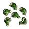 Transparent Lampwork Beads, Dolphin, Green, 15x21x9mm, Hole: 1mm, about 35~40pcs/100g