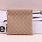 PU Leather Shrapnel Makeup Bags, Portable Travel Squeeze Top Storage Pouch for Key, Small Cosmetic, Tan, 10x10cm