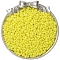 Baking Paint Glass Seed Beads, Round Hole, Peanut, Yellow, 6x4mm, Hole: 1mm, about 100pcs/set